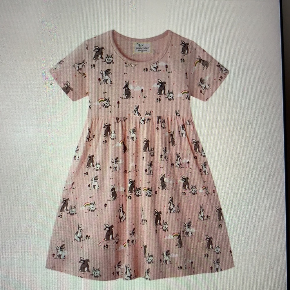 Jumping Meters Girls Summer dress w bunnies Sz 4T